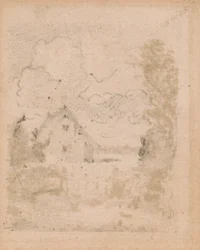 Studie für Cottage im Kornfeld, East Bergholt